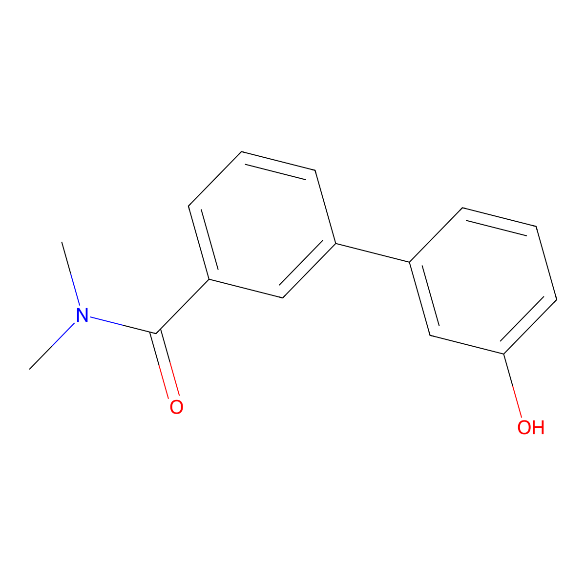 3-[3-(N,N-Dimethylaminocarbonyl)phenyl]phenol molecular structure, CAS 1261984-46-6