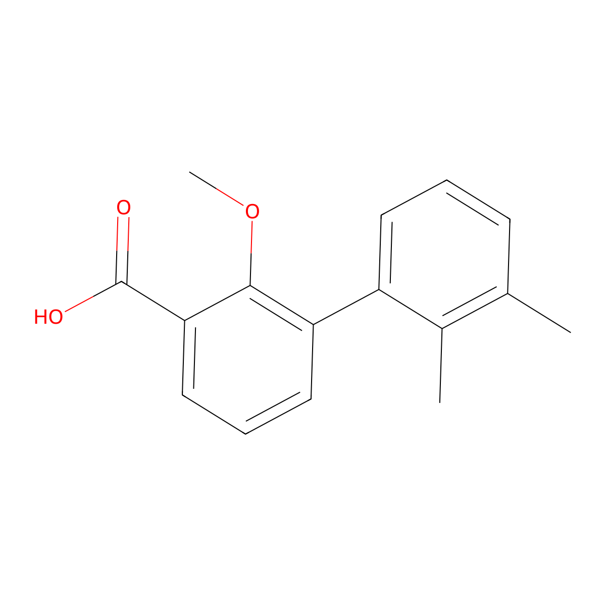 3-(2,3-Dimethylphenyl)-2-methoxybenzoic acid molecular structure, CAS 1261985-11-8