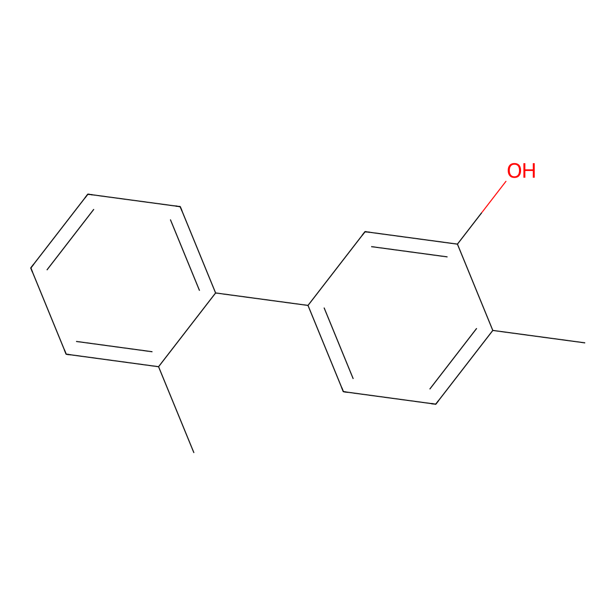 5-(2-Methylphenyl)-2-methylphenol molecular structure, CAS 1261985-38-9