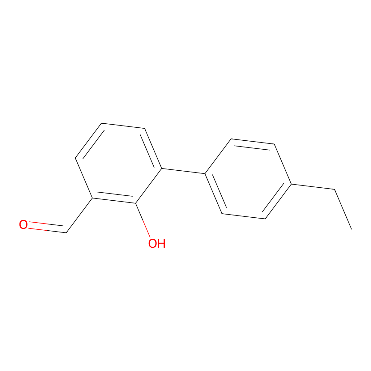 6-(4-Ethylphenyl)-2-formylphenol molecular structure, CAS 1261985-39-0