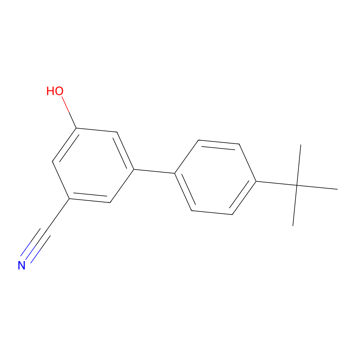 3-Cyano-5-(4-T-butylphenyl)phenol molecular structure, CAS 1261985-85-6
