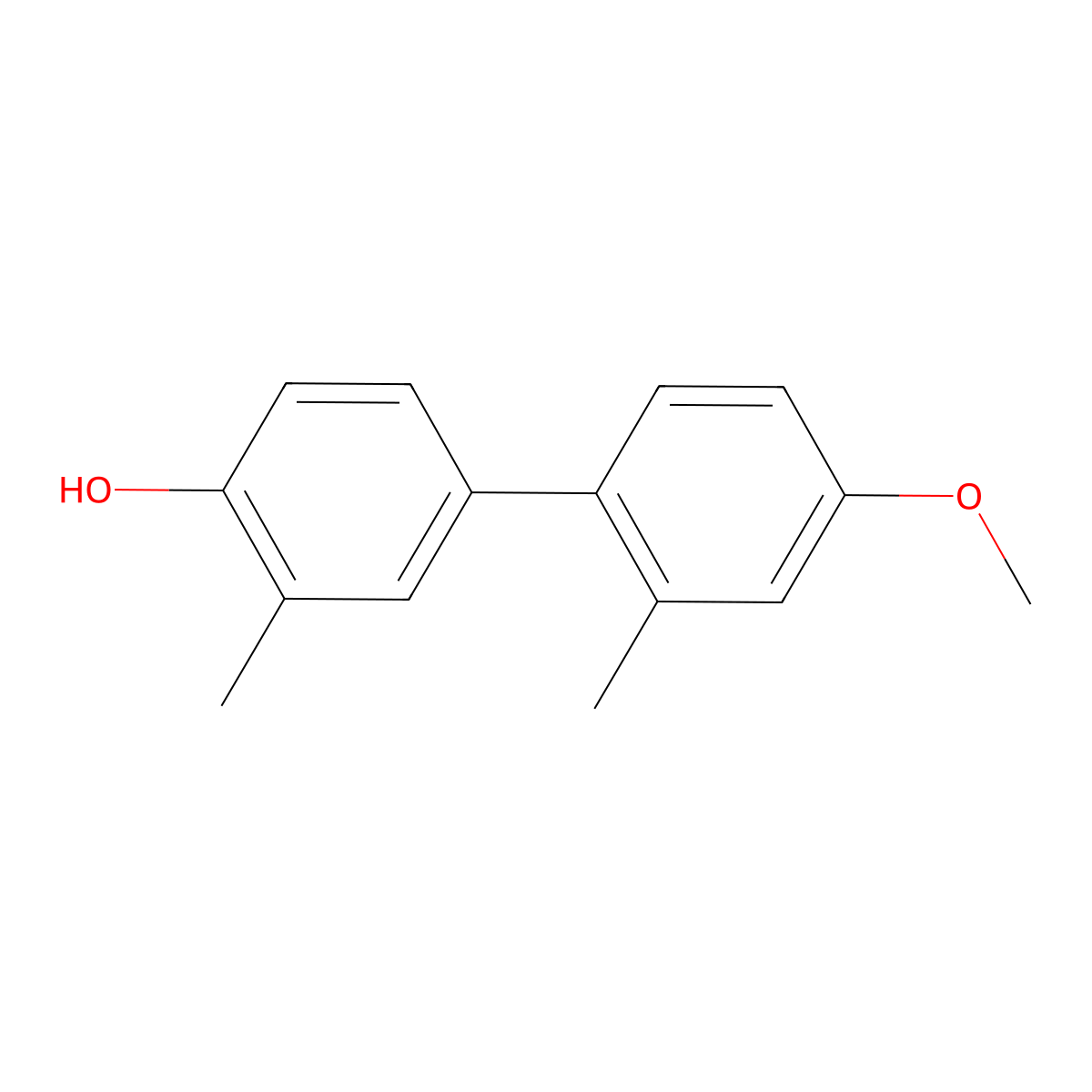 4-(4-Methoxy-2-methylphenyl)-2-methylphenol molecular structure, CAS 1261986-08-6