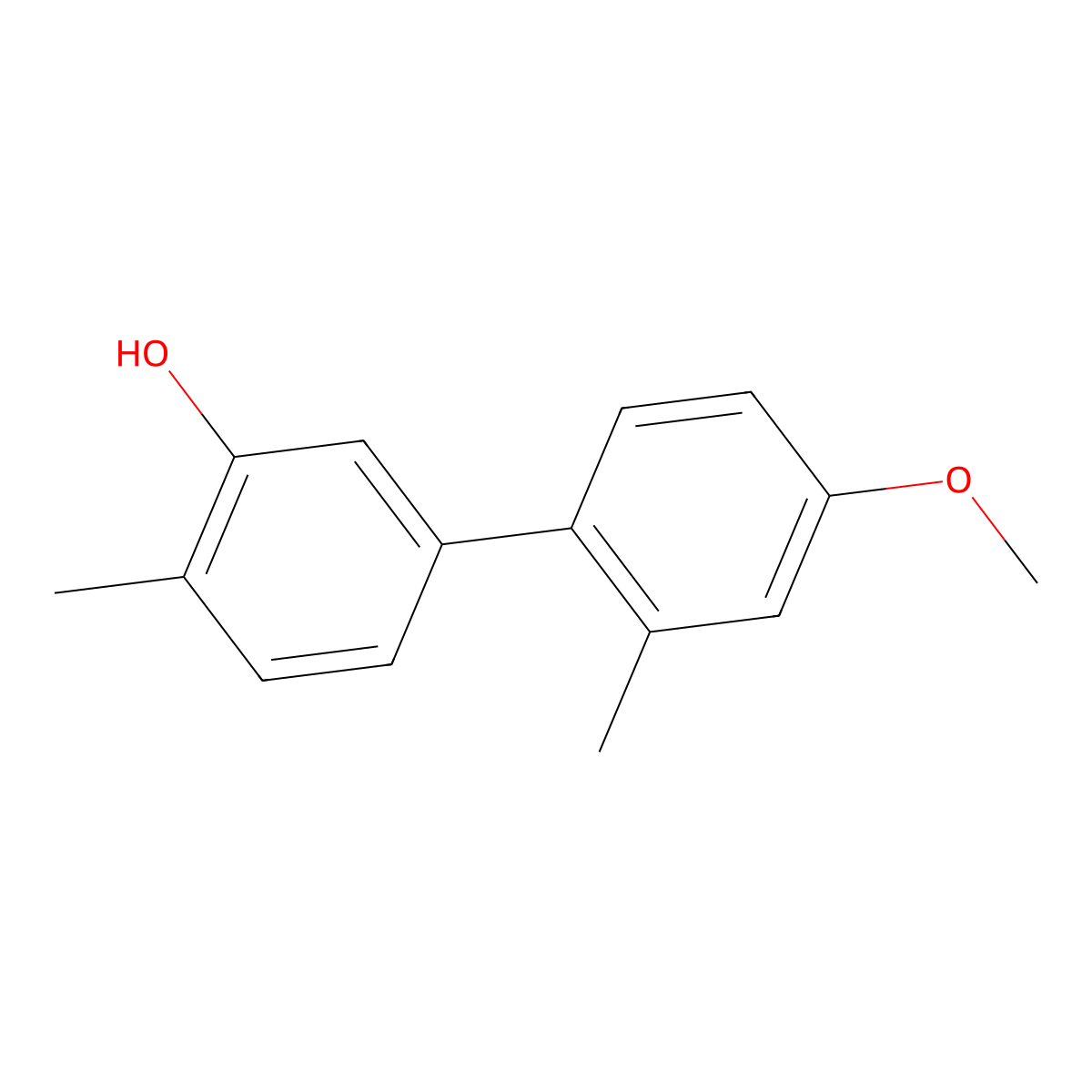 5-(4-Methoxy-2-methylphenyl)-2-methylphenol molecular structure, CAS 1261986-19-9