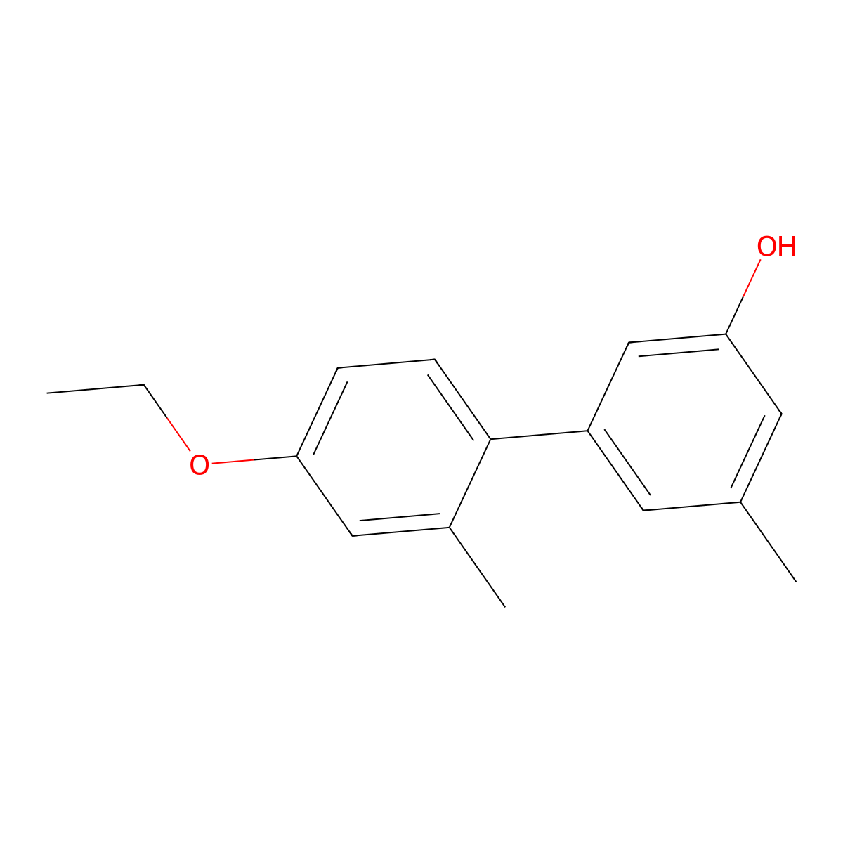 5-(4-Ethoxy-2-methylphenyl)-3-methylphenol molecular structure, CAS 1261986-97-3