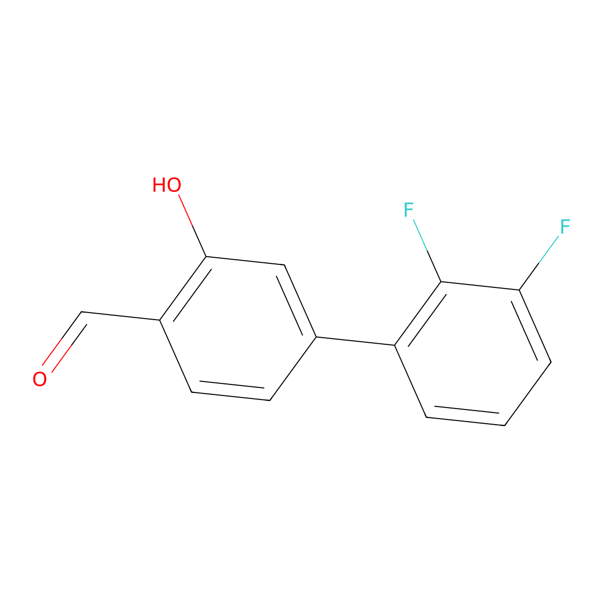 5-(2,3-Difluorophenyl)-2-formylphenol molecular structure, CAS 1261988-05-9
