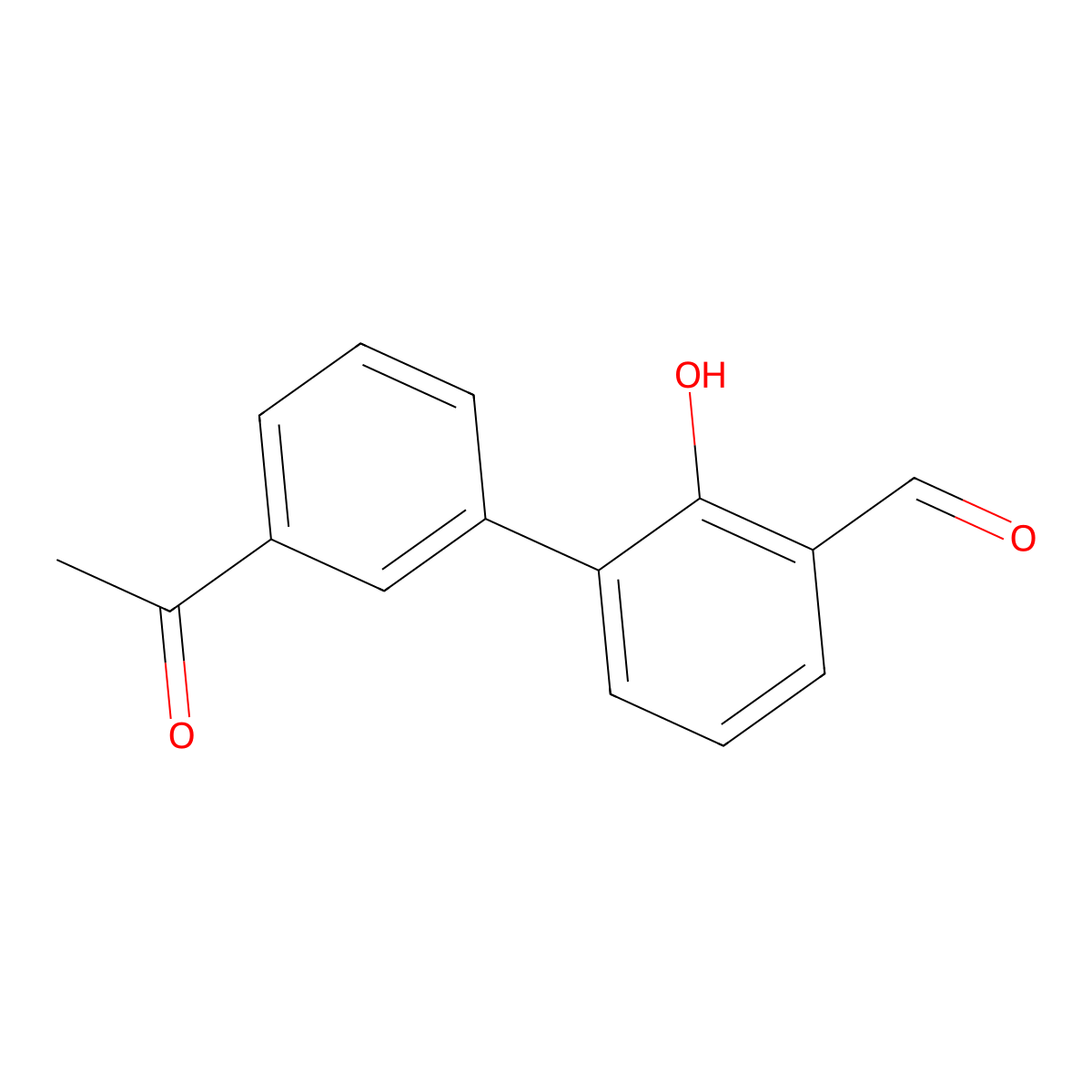6-(3-Acetylphenyl)-2-formylphenol molecular structure, CAS 1261988-10-6