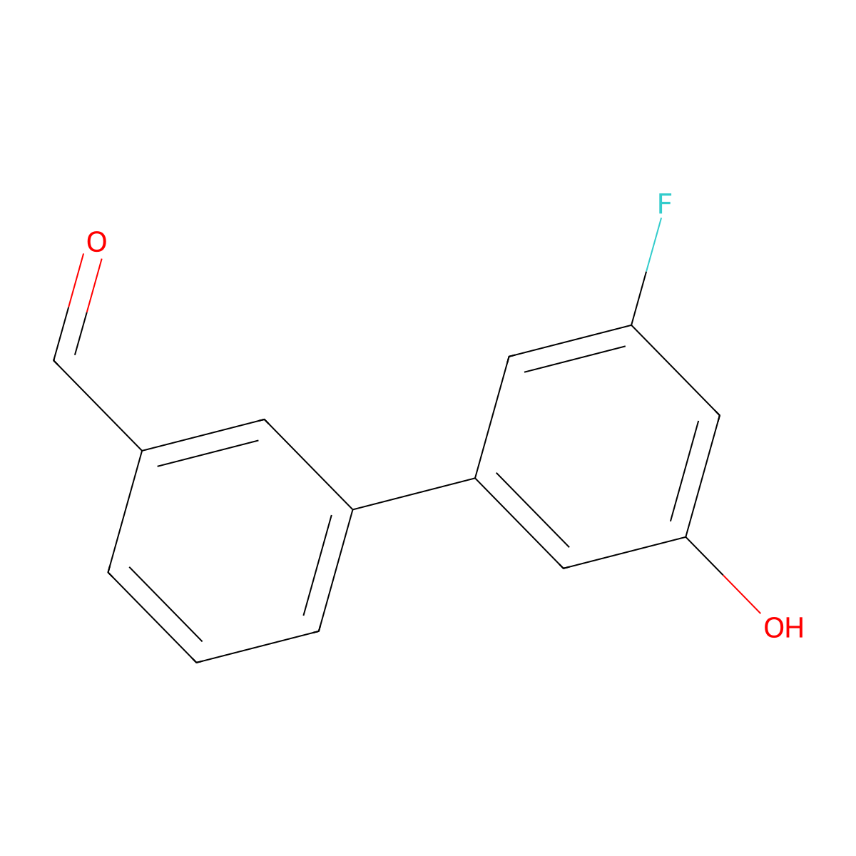 3-Fluoro-5-(3-formylphenyl)phenol molecular structure, CAS 1261988-14-0