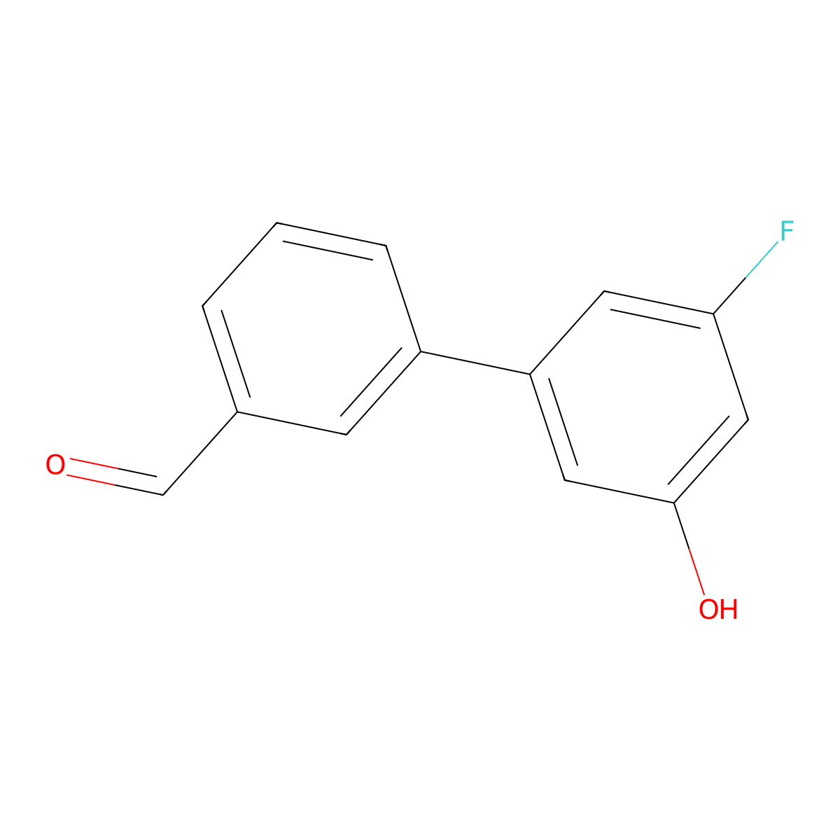 3-Fluoro-5-(3-formylphenyl)phenol molecular structure, CAS 1261988-14-0