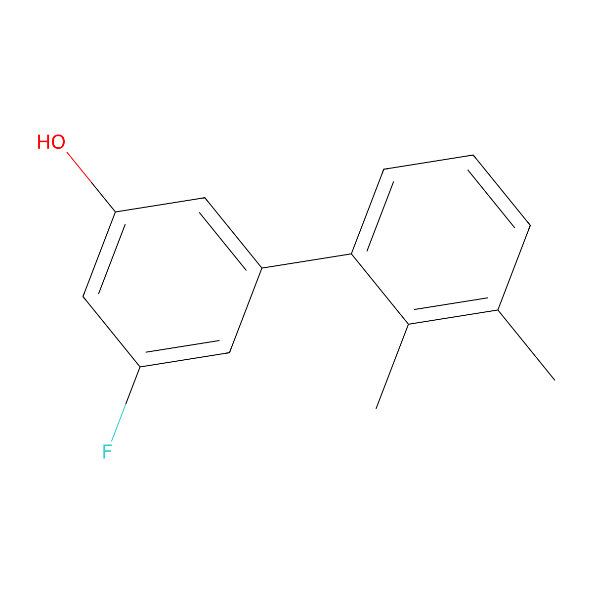 5-(2,3-Dimethylphenyl)-3-fluorophenol molecular structure, CAS 1261988-24-2