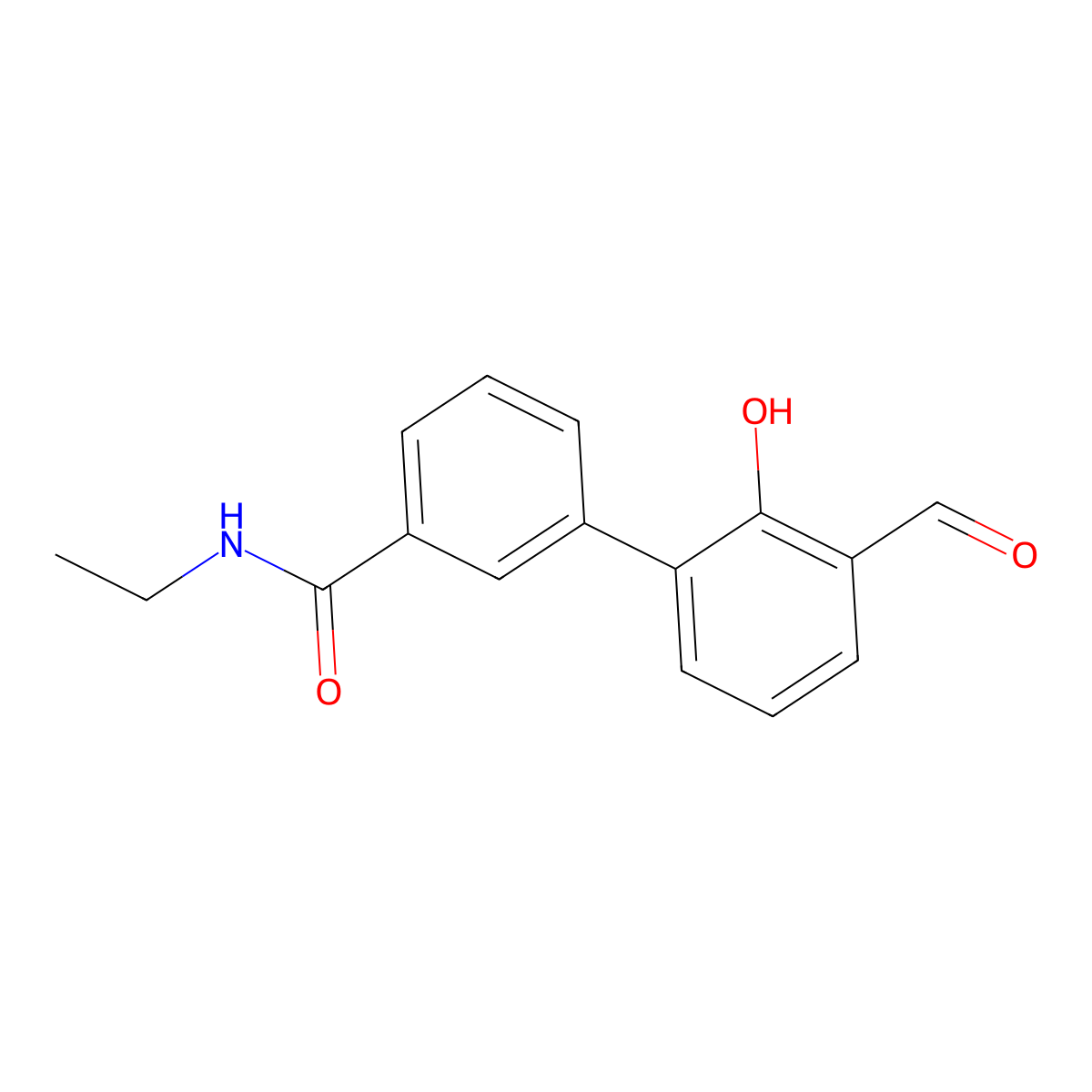 6-[3-(N-Ethylaminocarbonyl)phenyl]-2-formylphenol molecular structure, CAS 1261988-47-9