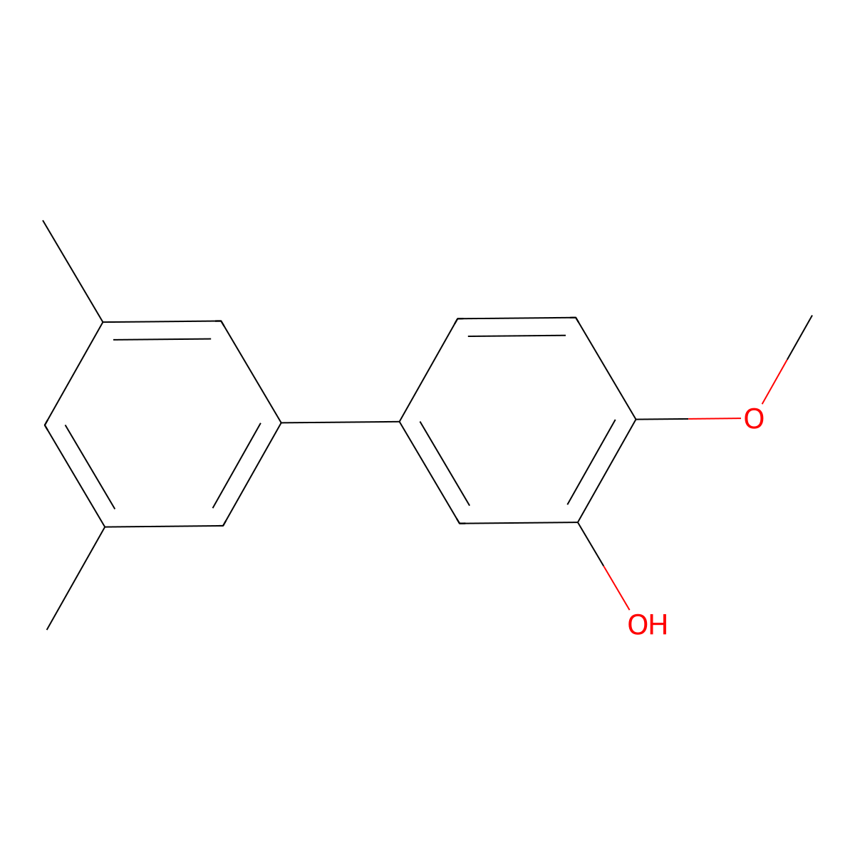 5-(3,5-Dimethylphenyl)-2-methoxyphenol molecular structure, CAS 1261988-54-8