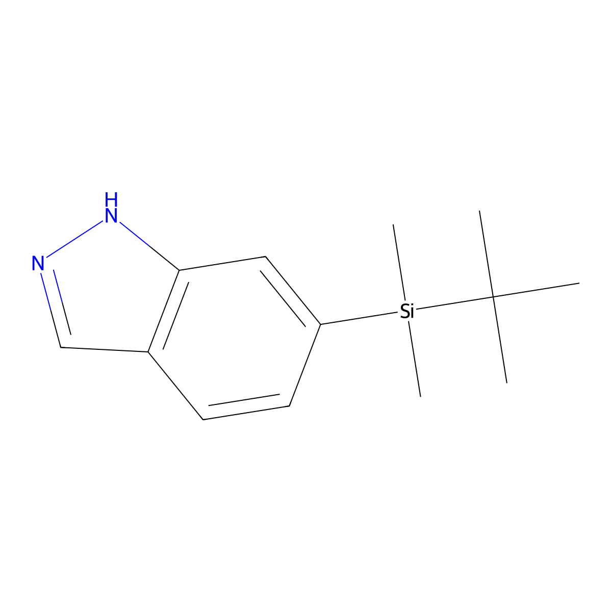 6-(Tert-butyldimethylsilyl)-1H-indazole molecular structure, CAS 1261988-57-1