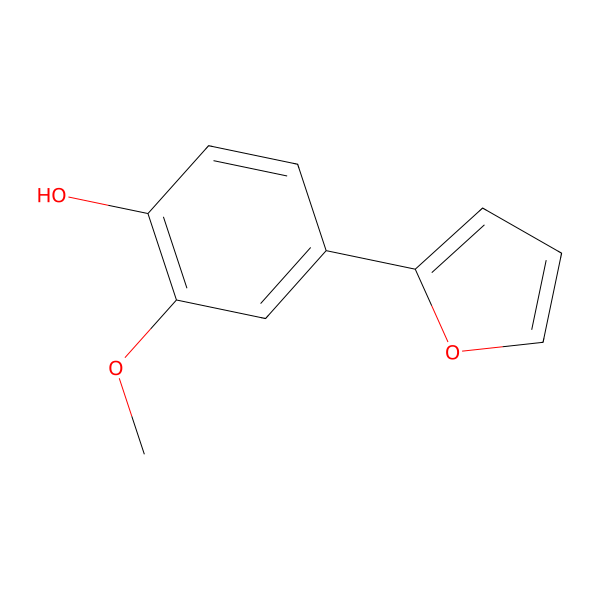 4-(Furan-2-YL)-2-methoxyphenol molecular structure, CAS 1261988-69-5