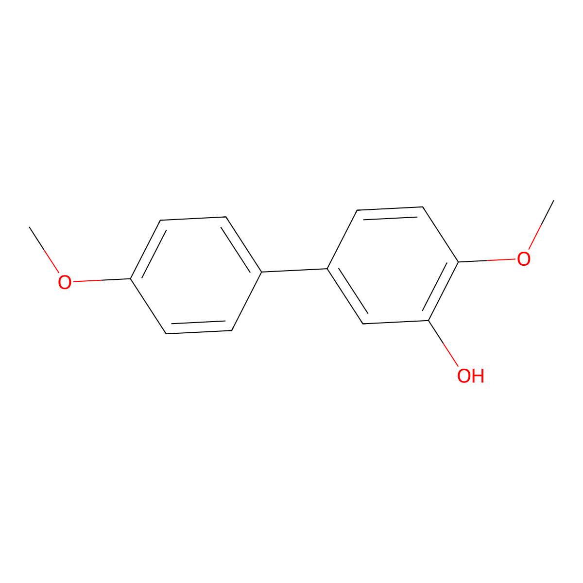 2-Methoxy-5-(4-methoxyphenyl)phenol molecular structure, CAS 1261988-73-1