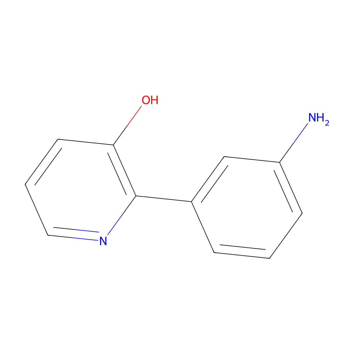 2-(3-Aminophenyl)pyridin-3-ol molecular structure, CAS 1261988-77-5