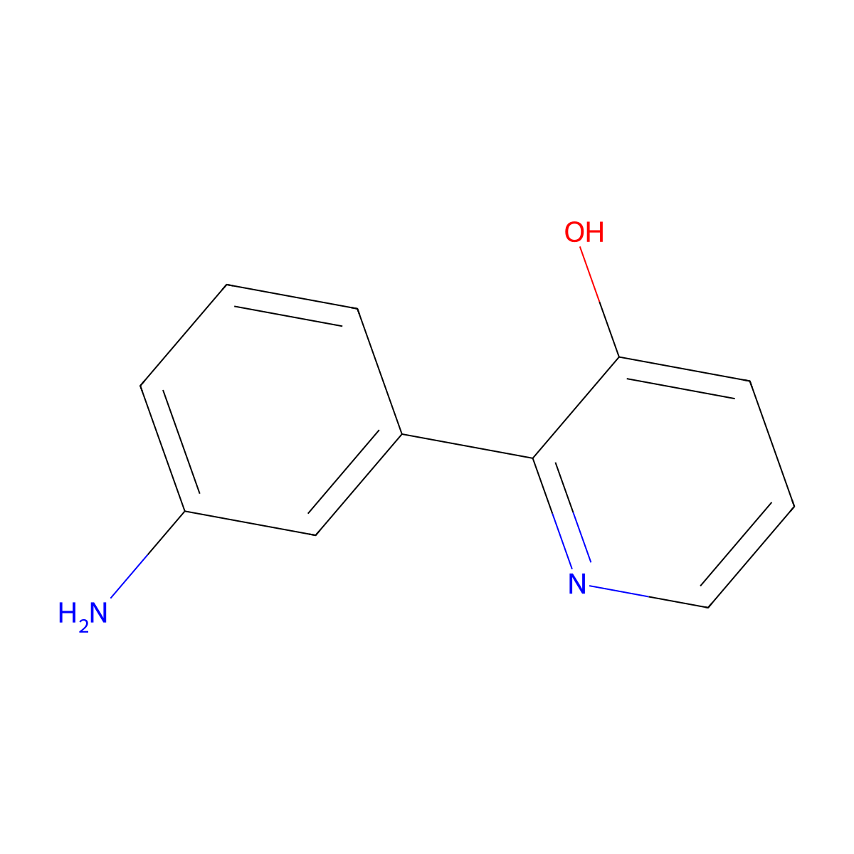 2-(3-Aminophenyl)pyridin-3-ol molecular structure, CAS 1261988-77-5