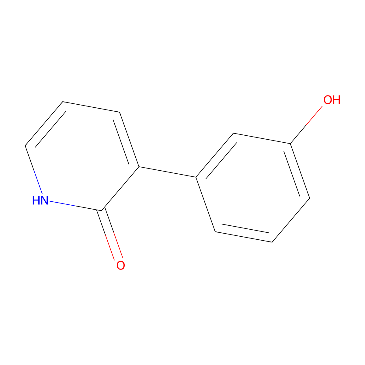 3-(3-Hydroxyphenyl)pyridin-2(1H)-one molecular structure, CAS 1261988-84-4