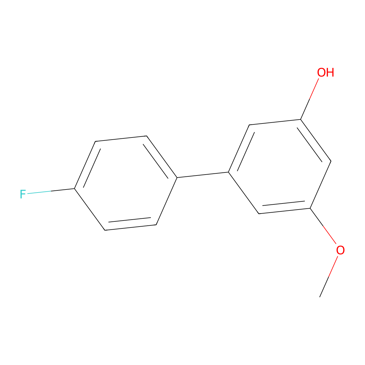4'-Fluoro-5-methoxy[1,1'-biphenyl]-3-ol molecular structure, CAS 1261988-97-9