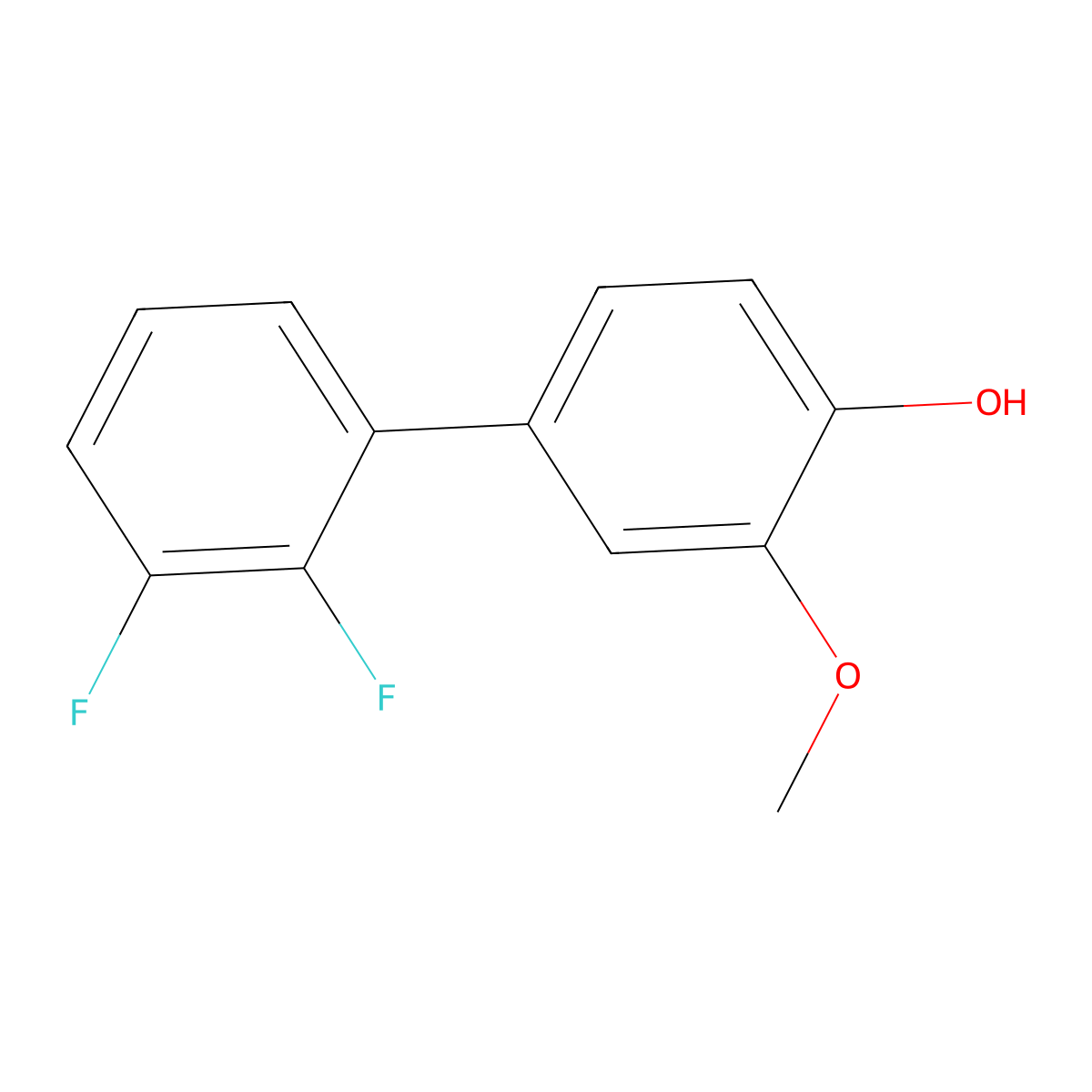 4-(2,3-Difluorophenyl)-2-methoxyphenol molecular structure, CAS 1261989-01-8