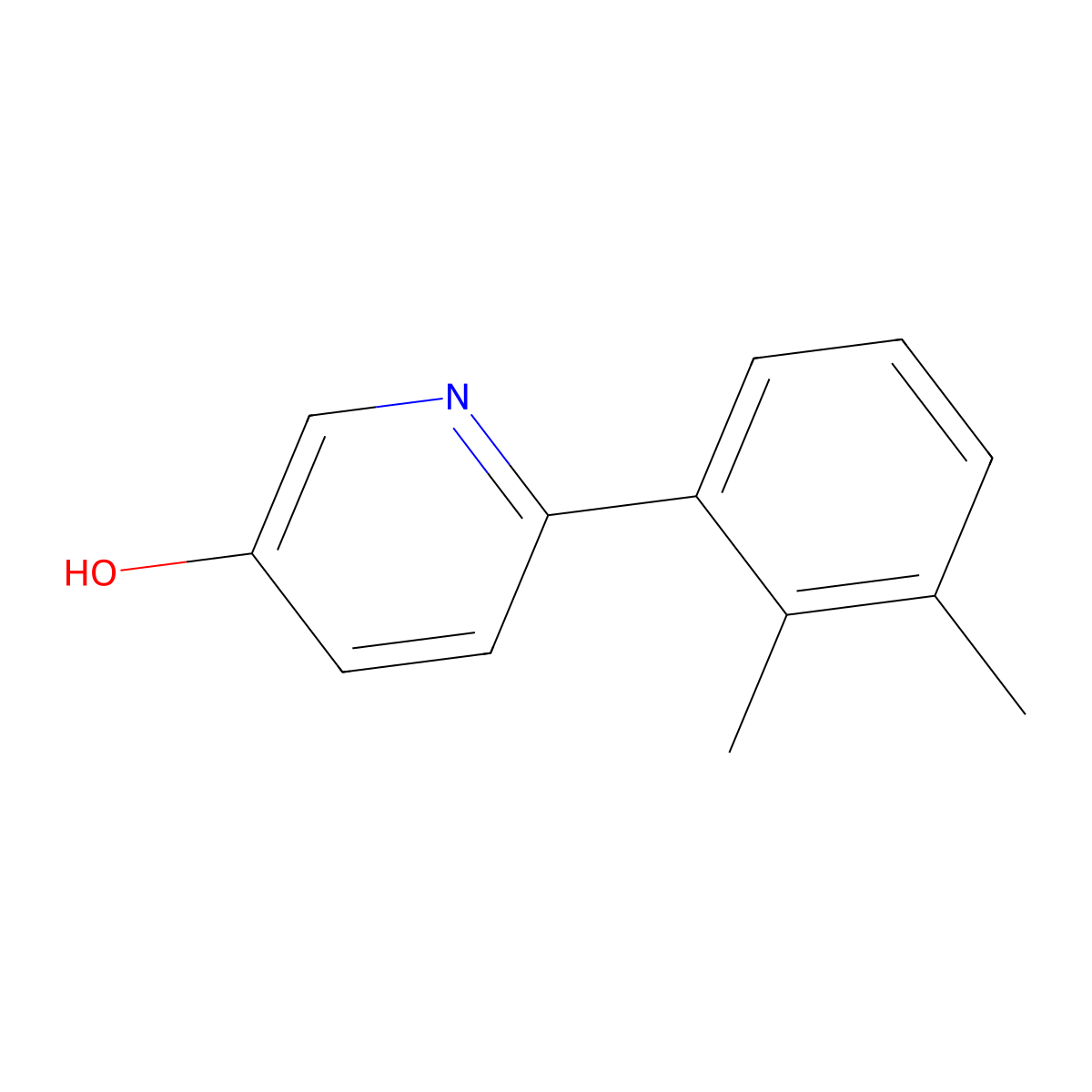 6-(2,3-Dimethylphenyl)pyridin-3-ol molecular structure, CAS 1261991-07-4