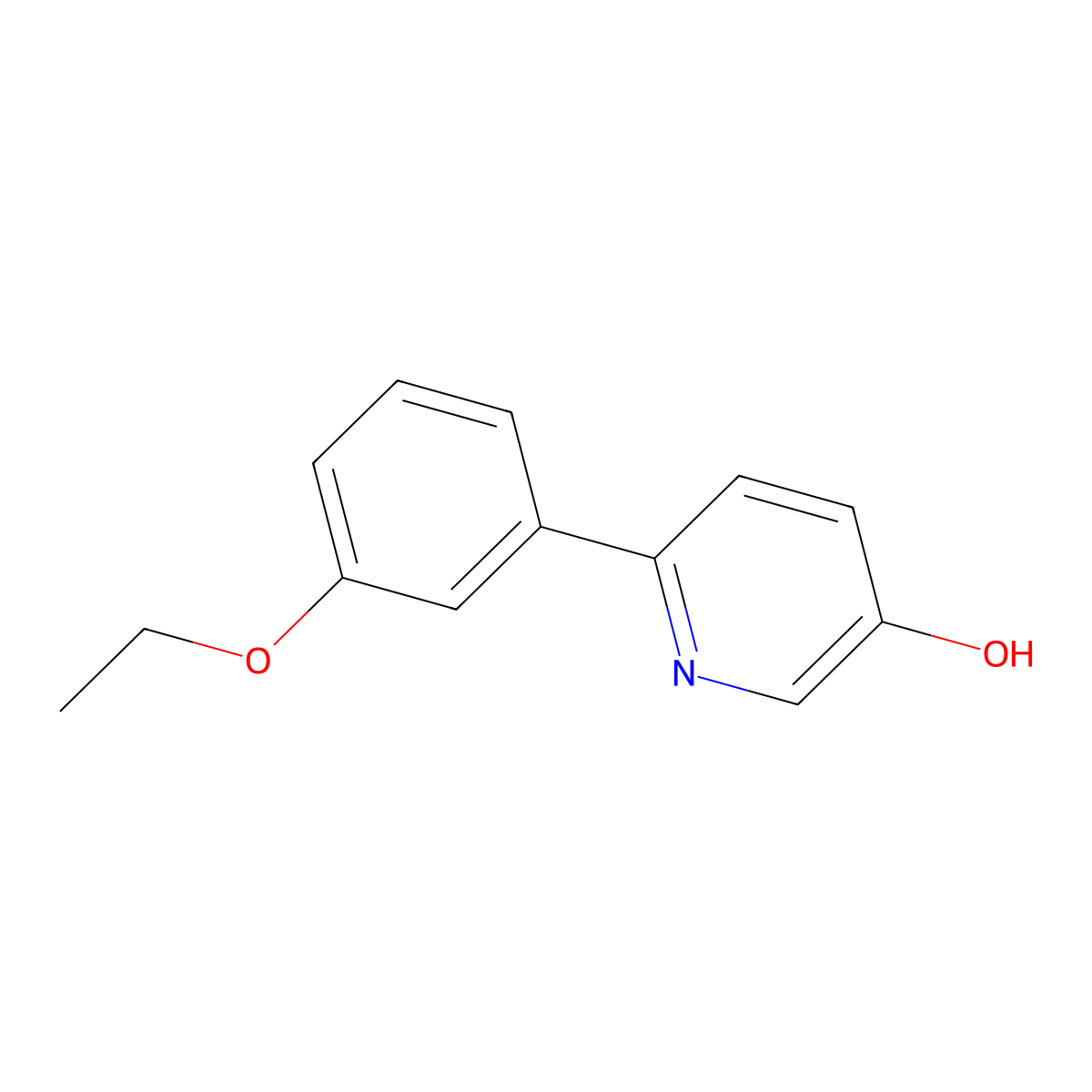 6-(3-Ethoxyphenyl)pyridin-3-ol molecular structure, CAS 1261991-56-3
