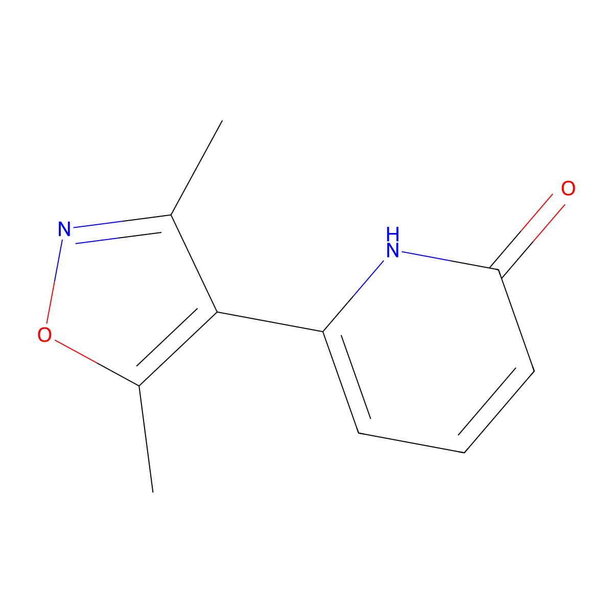 6-(3,5-Dimethyl-1,2-oxazol-4-yl)pyridin-2(1H)-one molecular structure, CAS 1261992-20-4