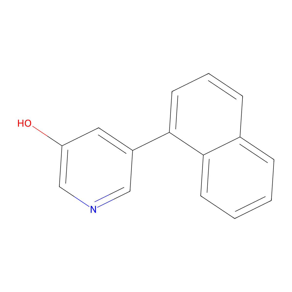 5-(Naphthalen-1-yl)pyridin-3-ol molecular structure, CAS 1261994-44-8