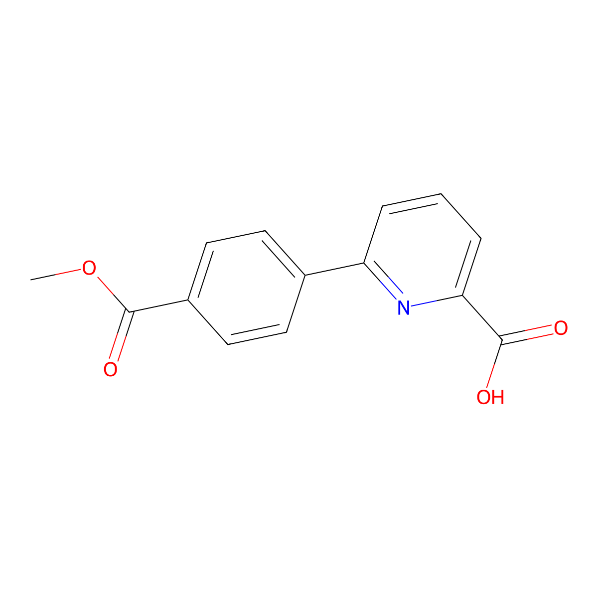 6-(4-Methoxycarbonylphenyl)picolinic acid molecular structure, CAS 1261994-45-9