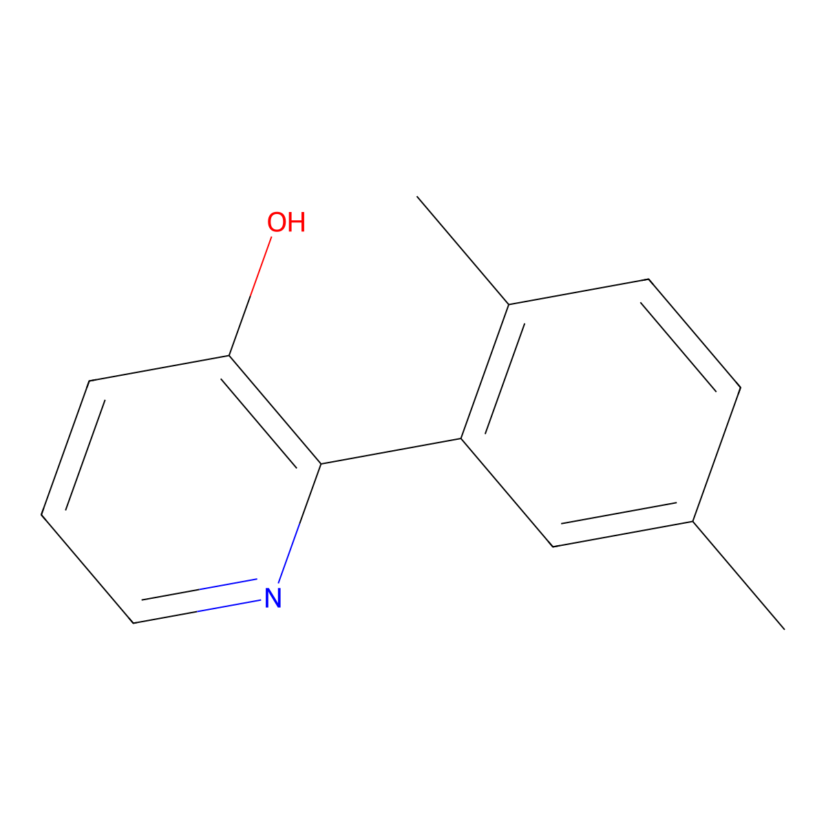 2-(2,5-Dimethylphenyl)pyridin-3-ol molecular structure, CAS 1261995-25-8