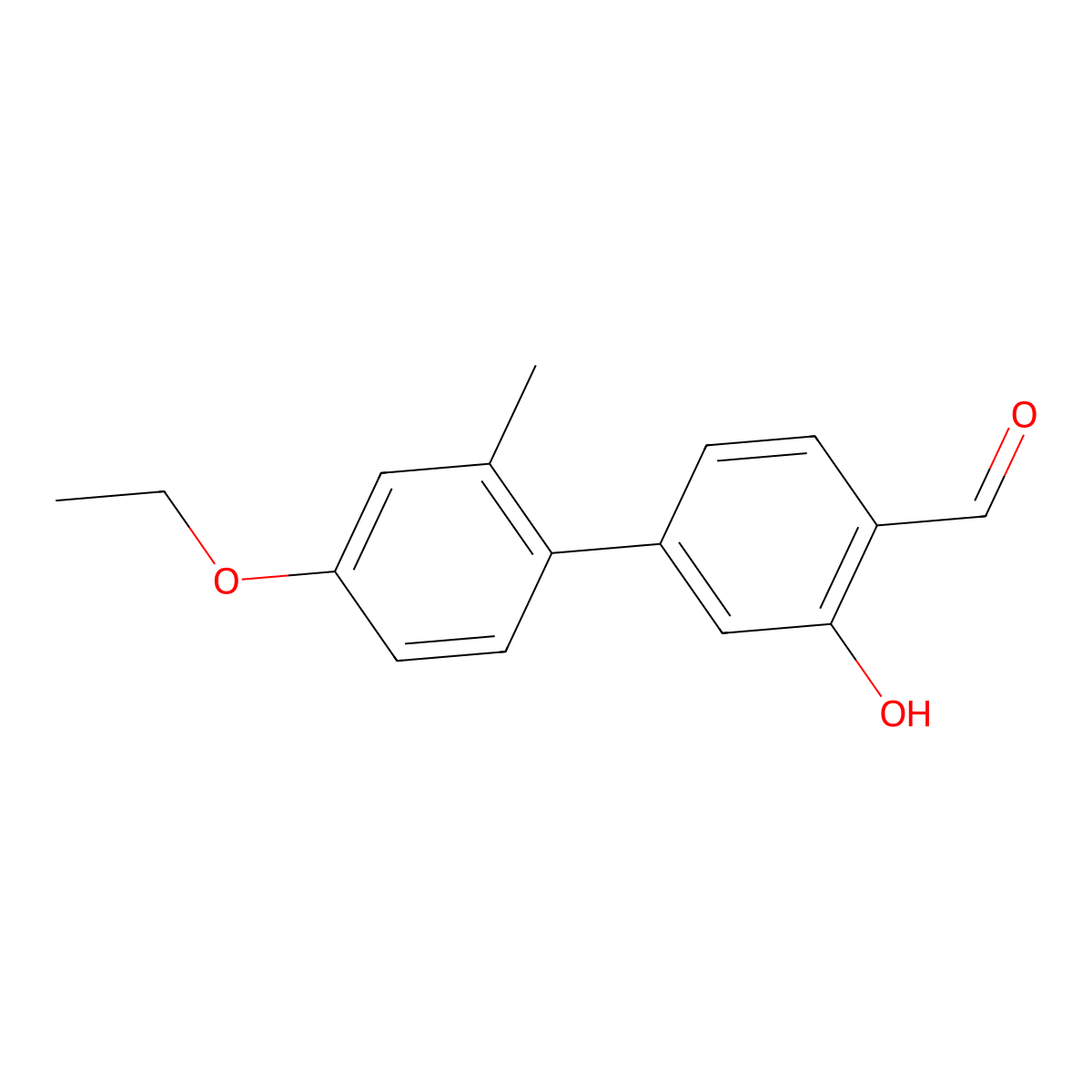 5-(4-Ethoxy-2-methylphenyl)-2-formylphenol molecular structure, CAS 1261995-29-2