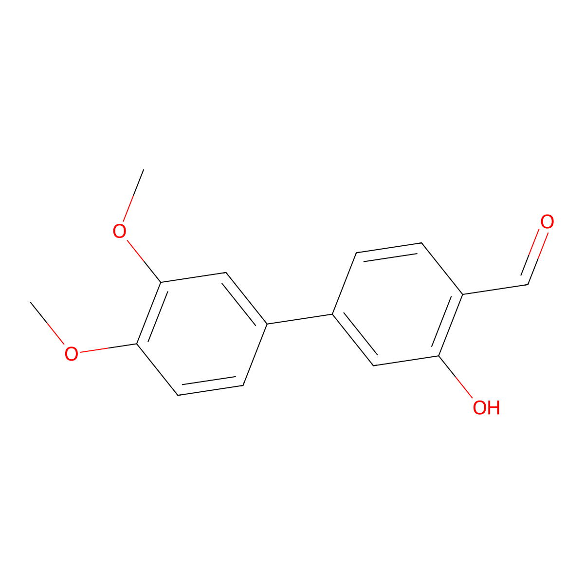 5-(3,4-Dimethoxyphenyl)-2-formylphenol molecular structure, CAS 1261995-71-4