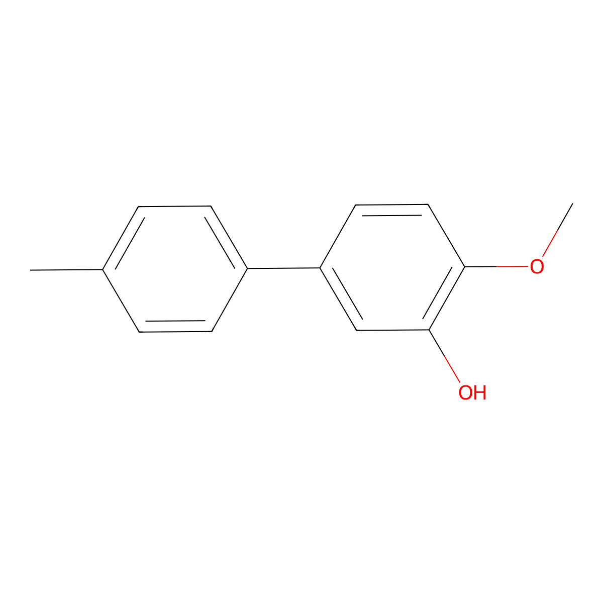 2-Methoxy-5-(4-methylphenyl)phenol molecular structure, CAS 1261996-11-5