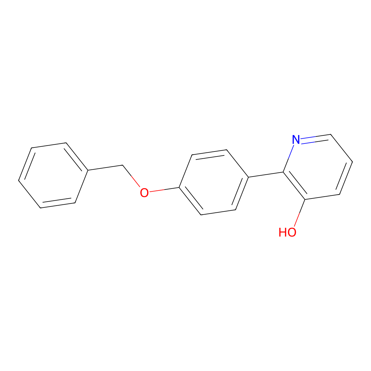2-(4-Benzyloxyphenyl)-3-hydroxypyridine molecular structure, CAS 1261996-95-5