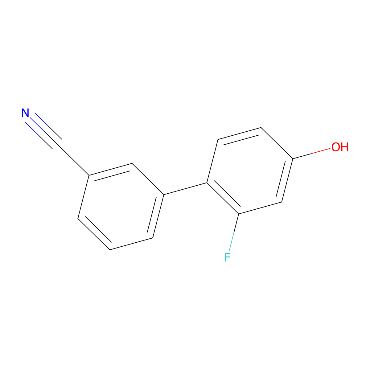 4-(3-Cyanophenyl)-3-fluorophenol molecular structure, CAS 1261997-17-4
