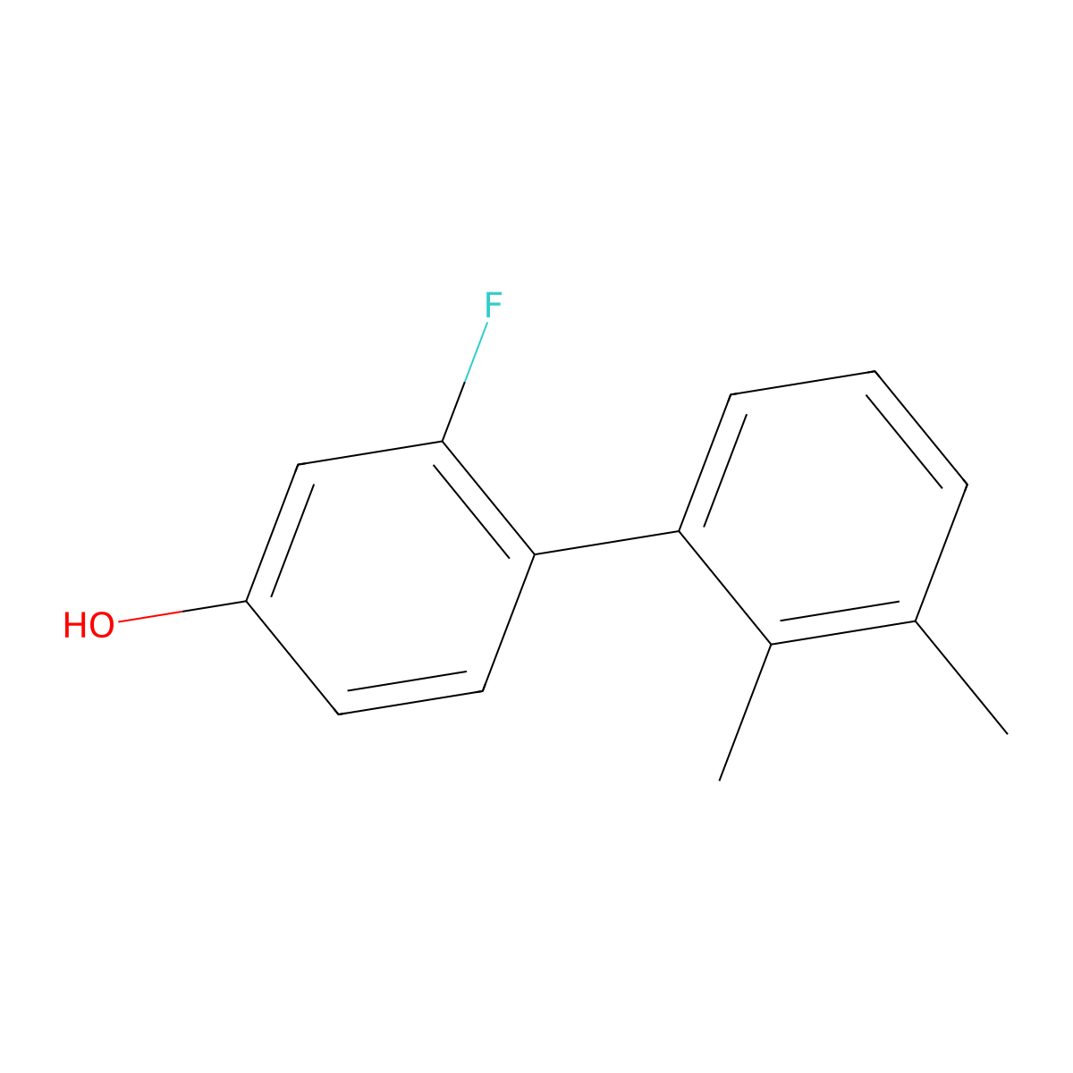 4-(2,3-Dimethylphenyl)-3-fluorophenol molecular structure, CAS 1261997-24-3
