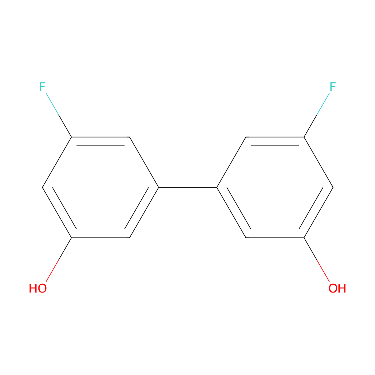 3-Fluoro-5-(3-fluoro-5-hydroxyphenyl)phenol molecular structure, CAS 1261997-61-8