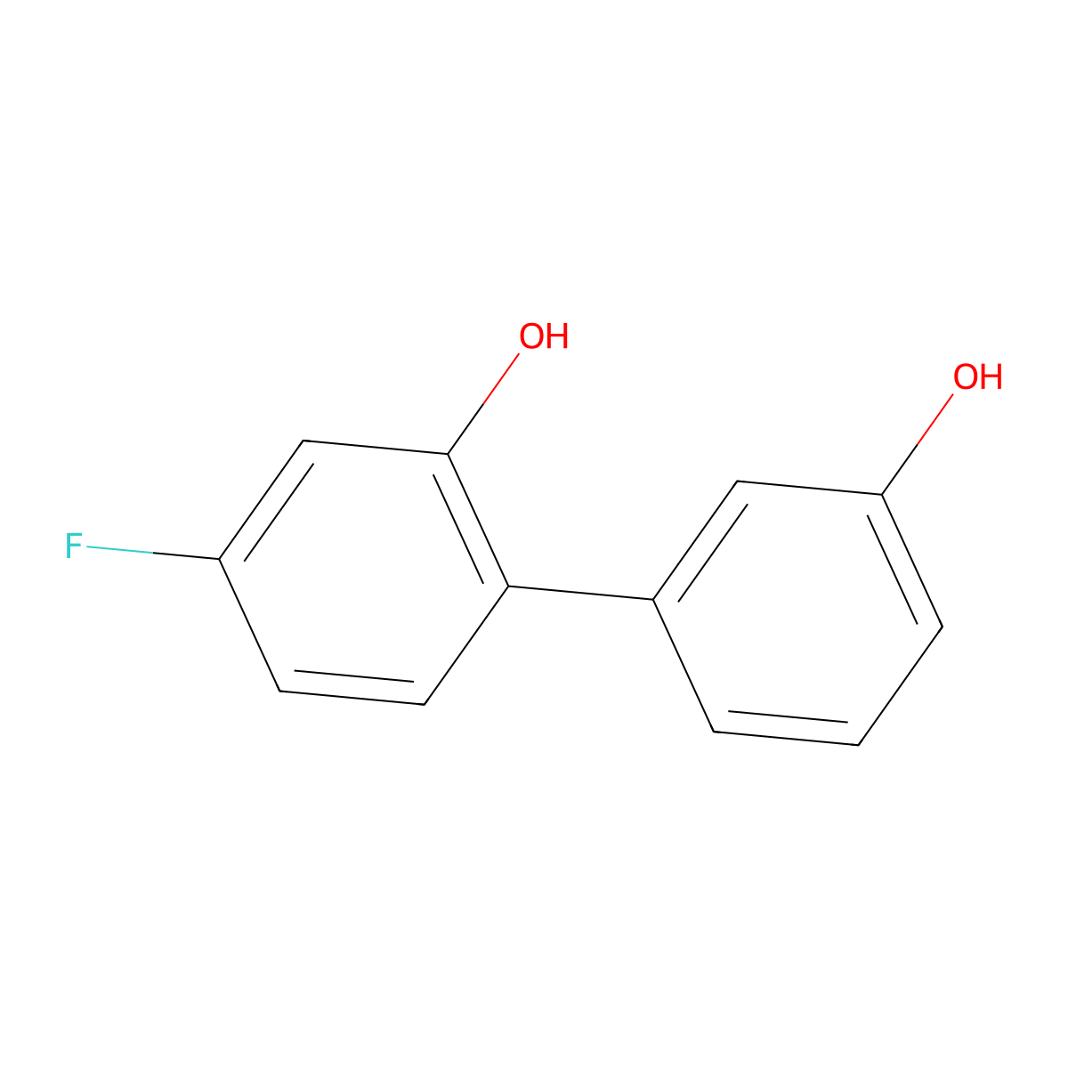 3-(4-Fluoro-2-hydroxyphenyl)phenol molecular structure, CAS 1261998-25-7