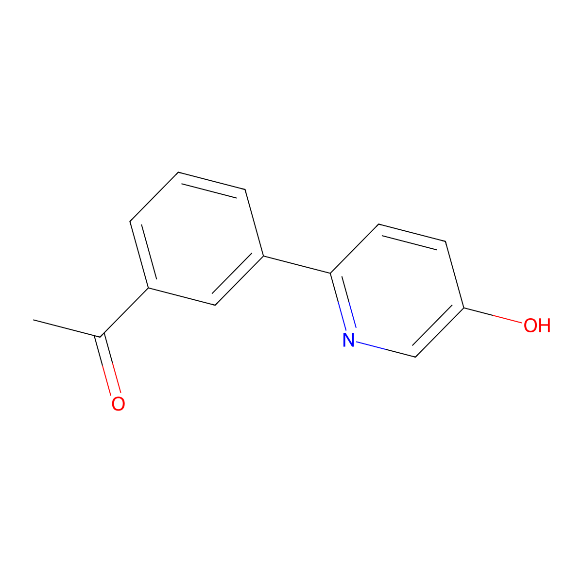 2-(3-Acetylphenyl)-5-hydroxypyridine molecular structure, CAS 1261998-43-9