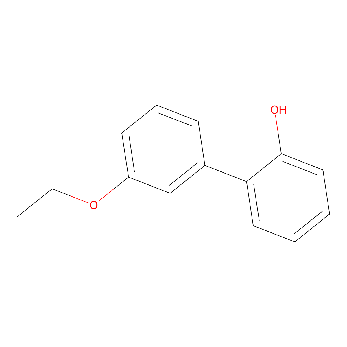 2-(3-Ethoxyphenyl)phenol molecular structure, CAS 1261998-58-6