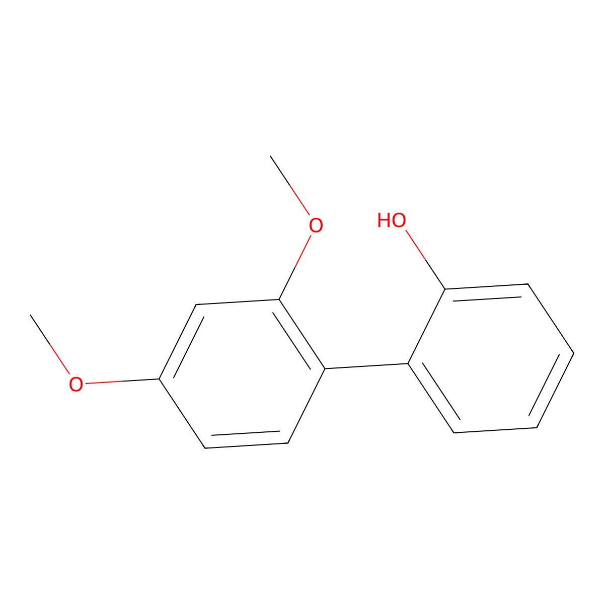 2-(2,4-Dimethoxyphenyl)phenol molecular structure, CAS 1261998-69-9