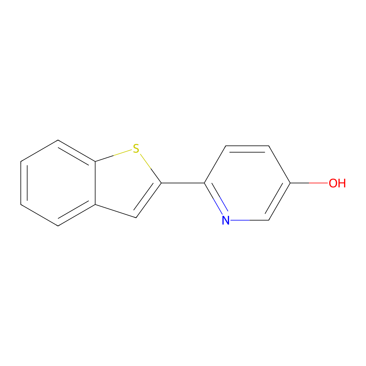 6-(Benzo[b]thiophen-2-yl)pyridin-3-ol molecular structure, CAS 1261998-84-8