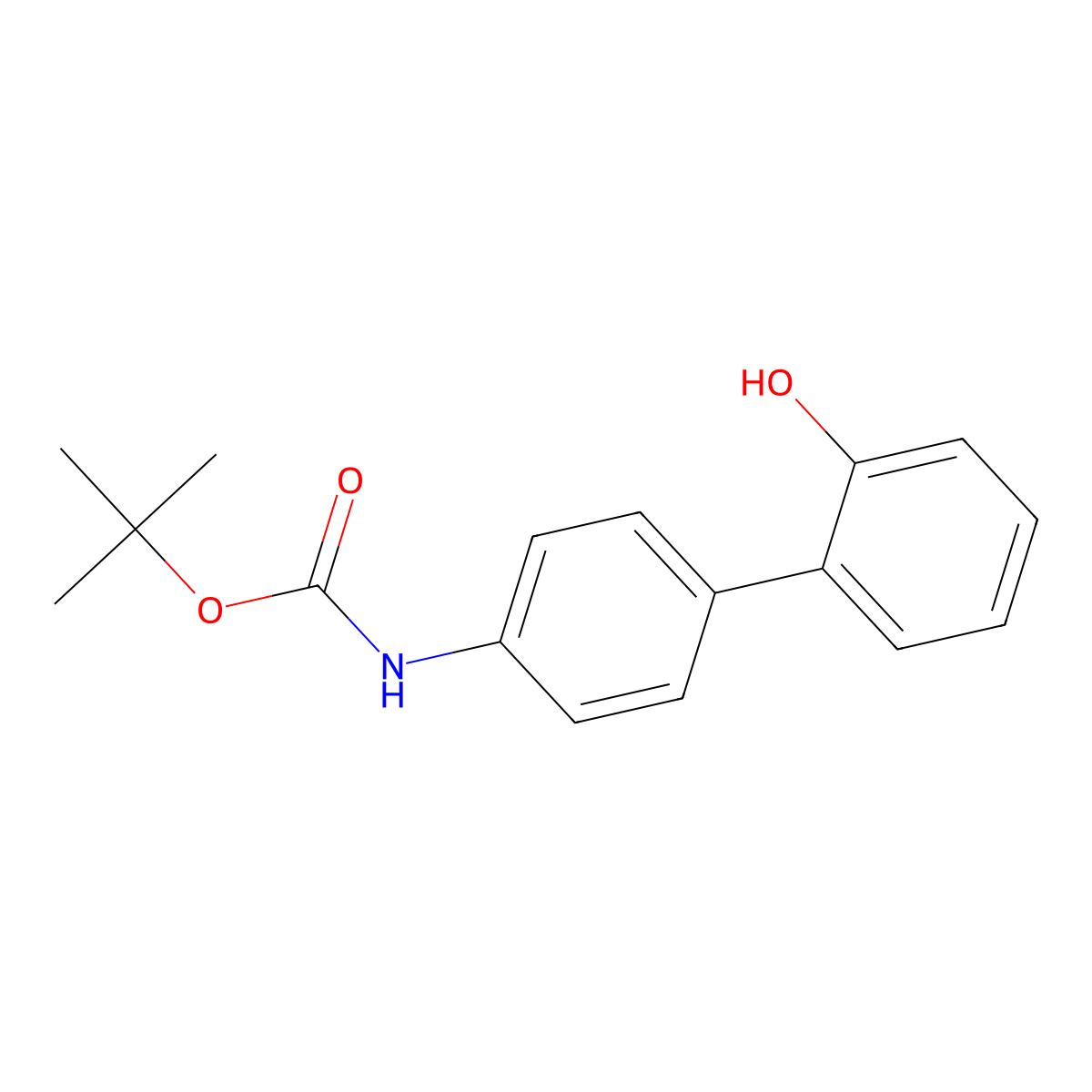 2-(4-BOC-Aminophenyl)phenol molecular structure, CAS 1261999-15-8
