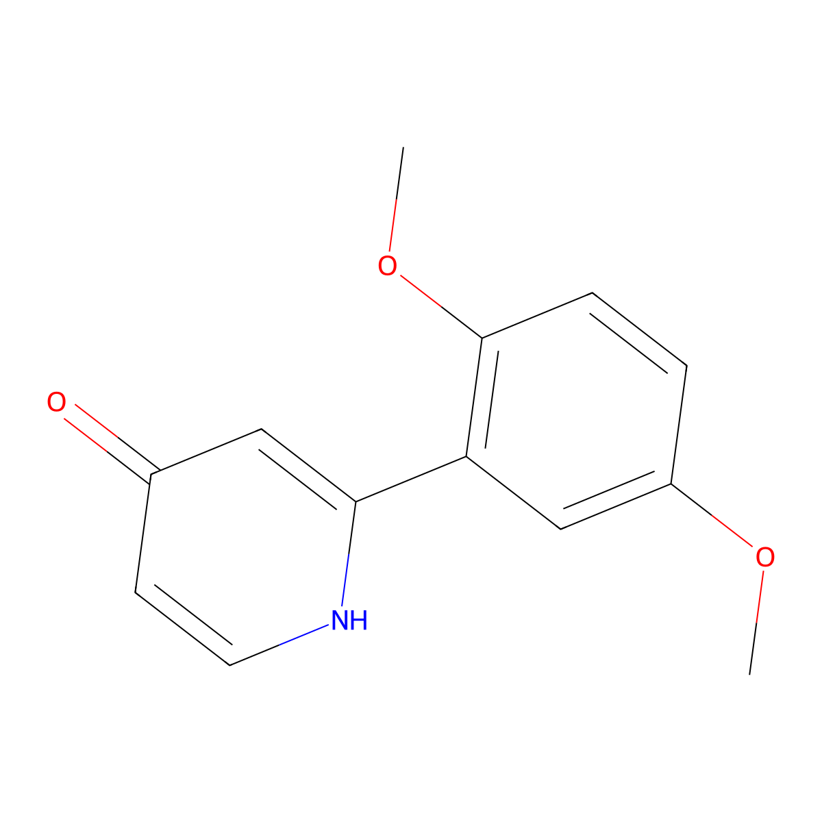 2-(2,5-Dimethoxyphenyl)pyridin-4(1H)-one molecular structure, CAS 1261999-16-9