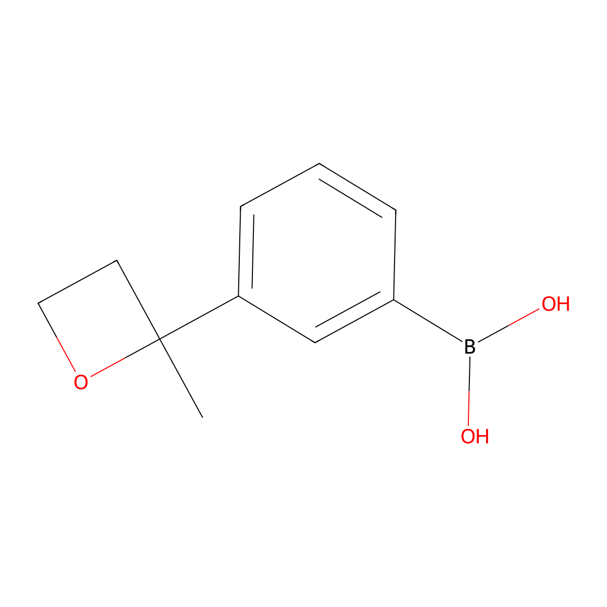 [3-(2-Methyloxetan-2-yl)phenyl]boronic acid molecular structure, CAS 1261999-43-2