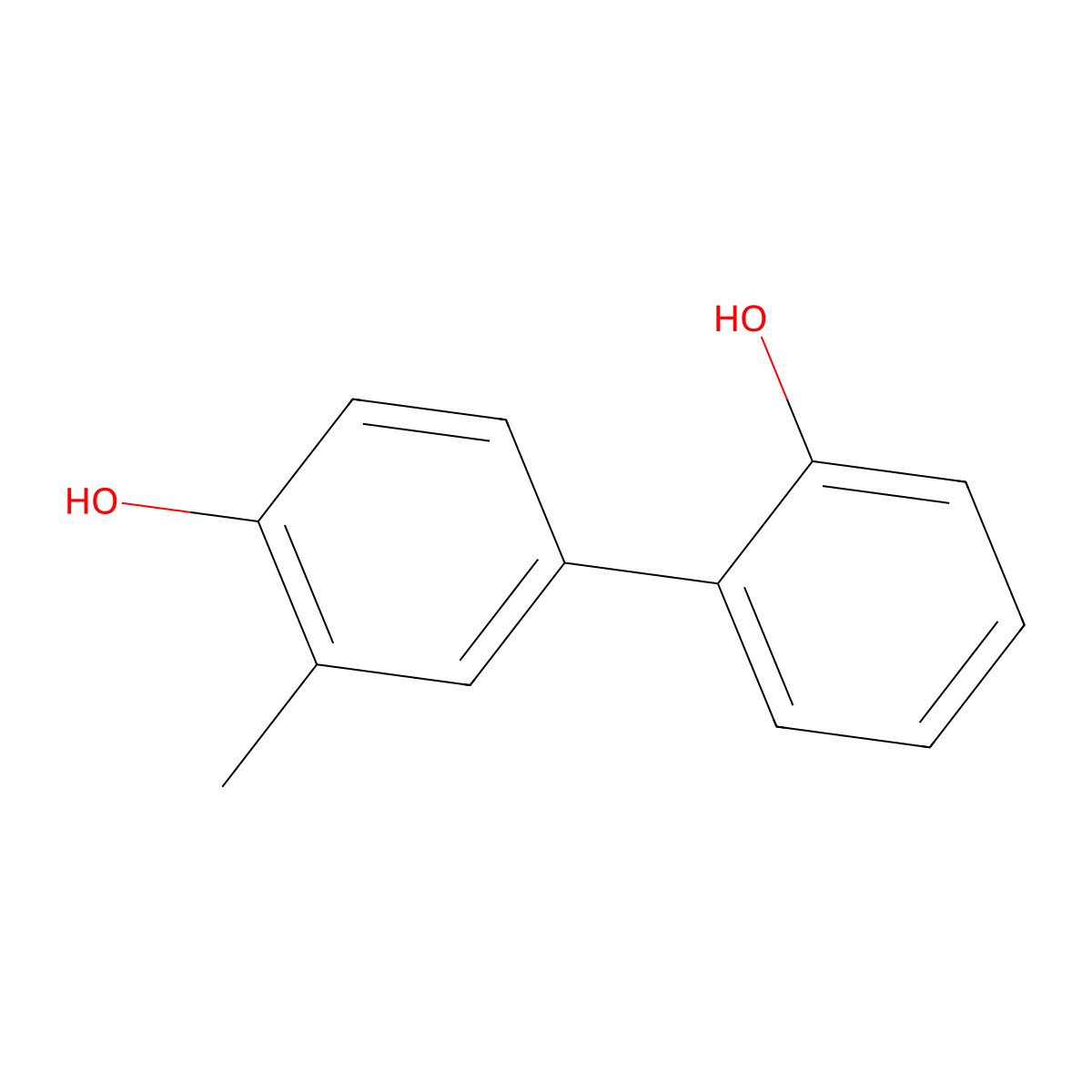 4-(2-Hydroxyphenyl)-2-methylphenol molecular structure, CAS 1262000-41-8
