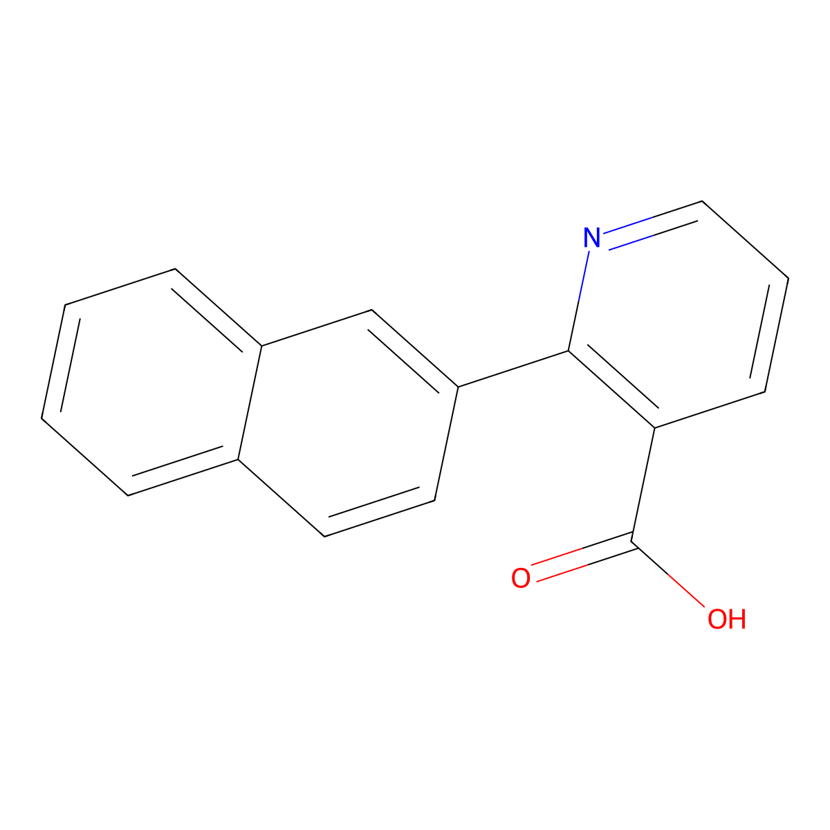 2-(Naphthalen-2-YL)nicotinic acid molecular structure, CAS 1262000-45-2