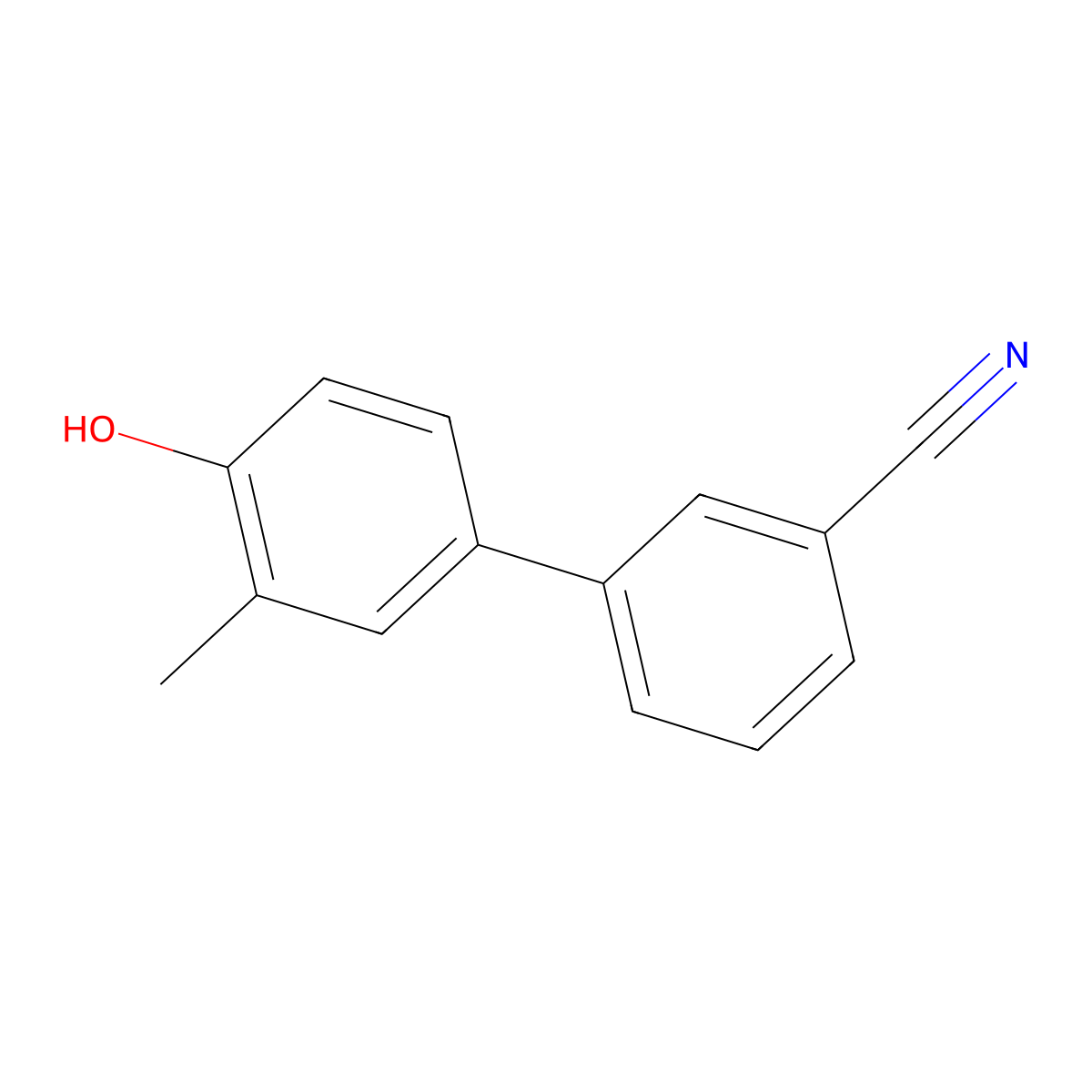 4-(3-Cyanophenyl)-2-methylphenol molecular structure, CAS 1262000-55-4