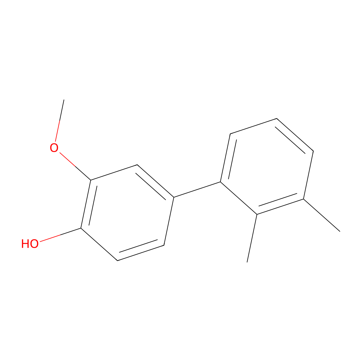 4-(2,3-Dimethylphenyl)-2-methoxyphenol molecular structure, CAS 1262000-56-5