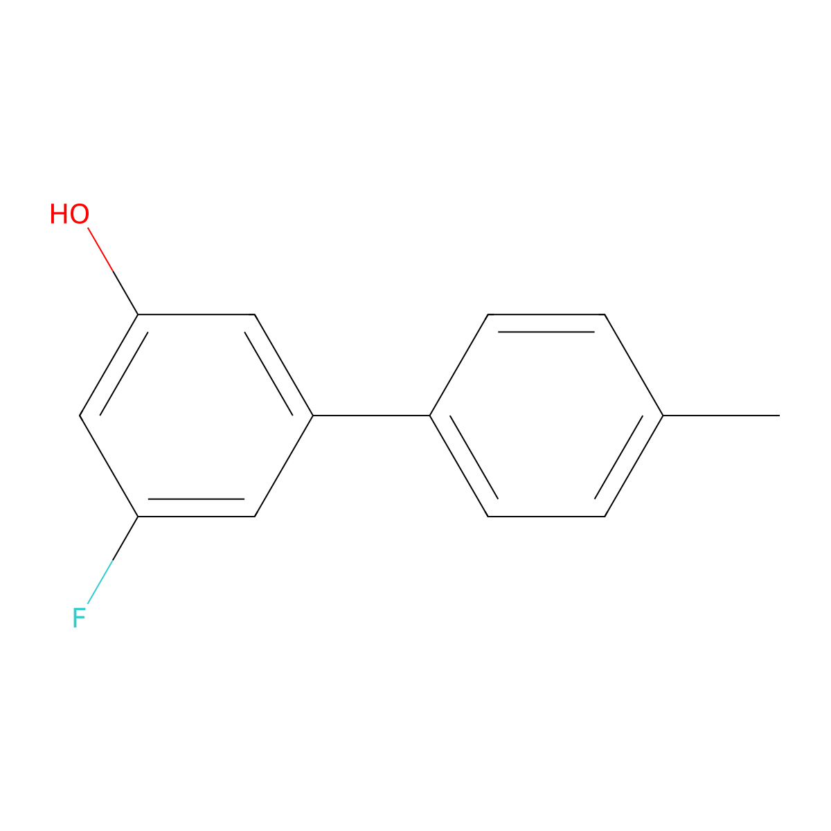 3-Fluoro-5-(4-methylphenyl)phenol molecular structure, CAS 1262000-73-6
