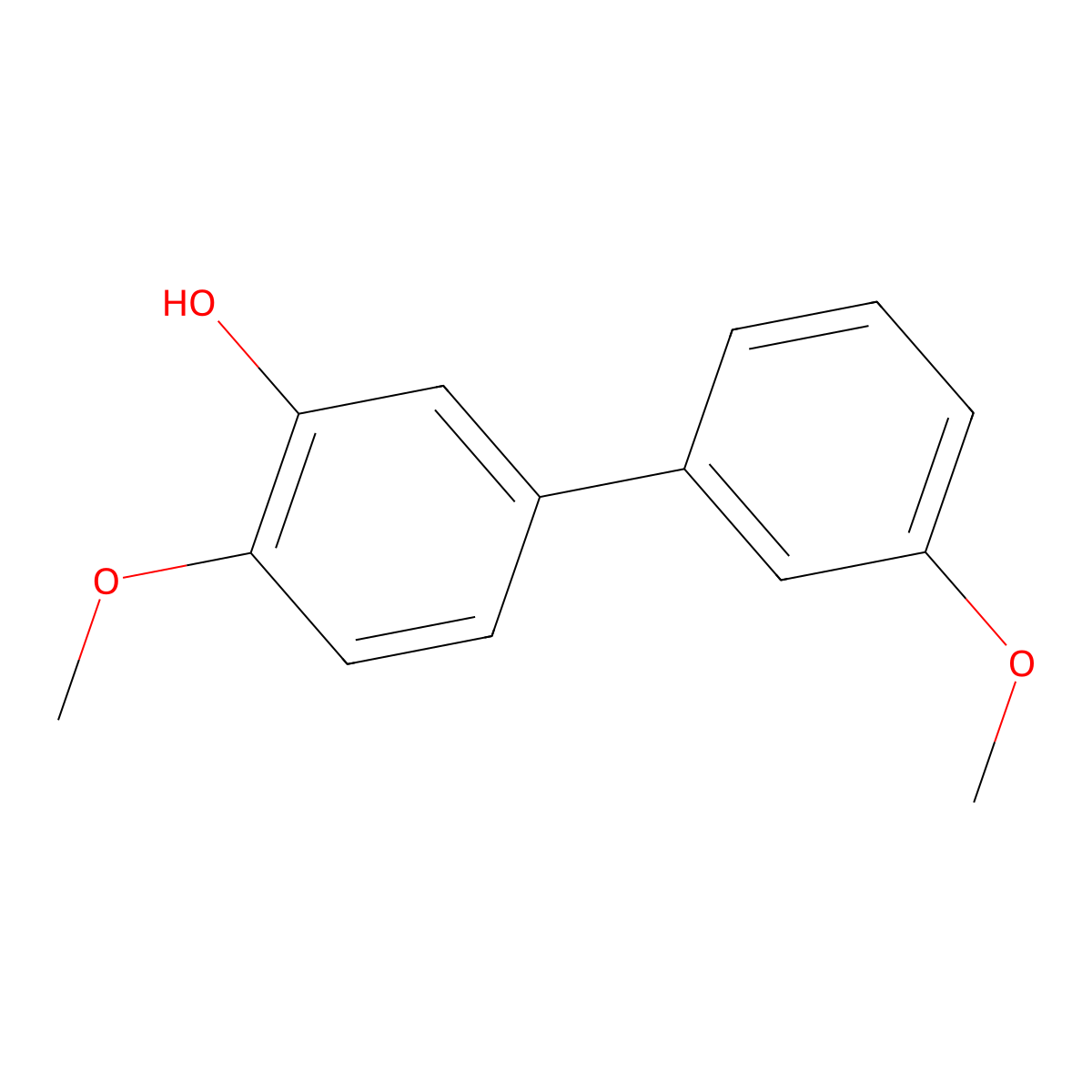 2-Methoxy-5-(3-methoxyphenyl)phenol molecular structure, CAS 1262000-88-3